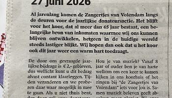 Donateursactie 2026